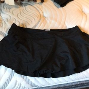 Black swim skirt